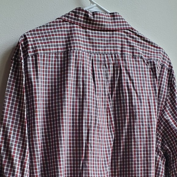 NWOT GAP 100% Cotton Fitted Plaid Shirt Size XL - Picture 12 of 16